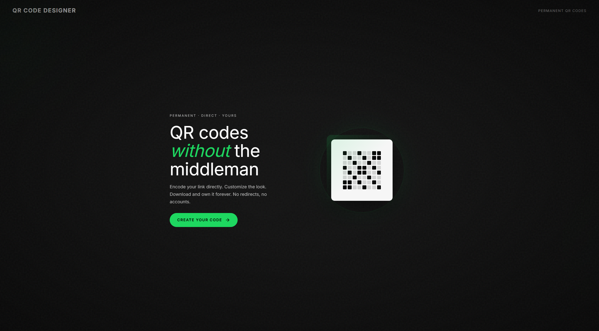 QR Code Designer preview